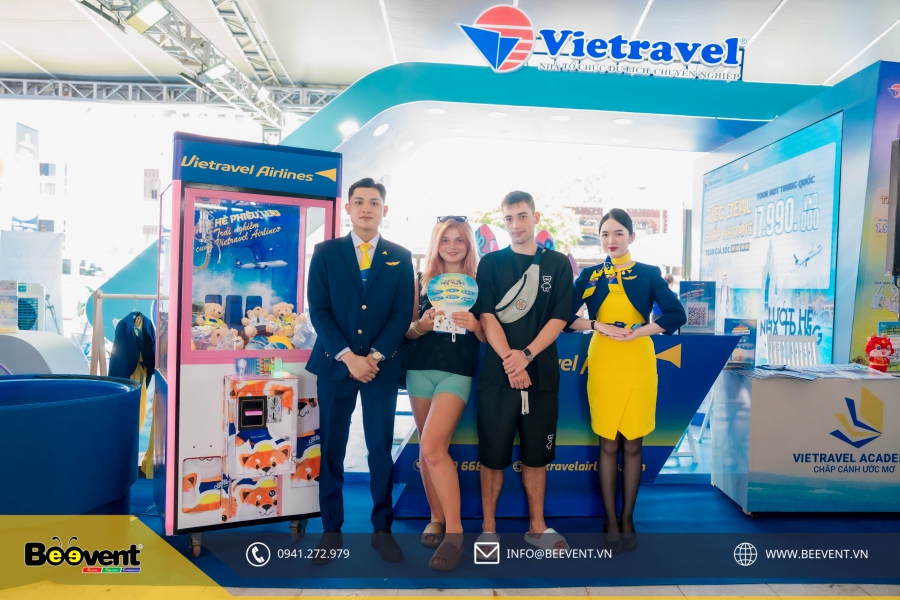 THIẾT KẾ - THI CÔNG GIAN HÀNG TẬP ĐOÀN VIETRAVEL TẠI LIÊN HOAN DU LỊCH BIỂN NHA TRANG 2024